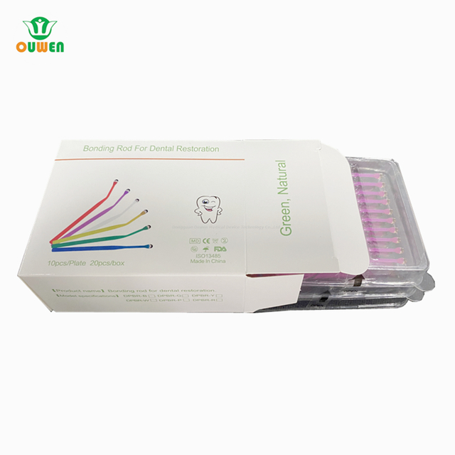 OUWEN يمكن التخلص من اللصق اللصق الطرف الأسنان عصي التوصيل العصا الصغرى القضيب مع طرف الغراء