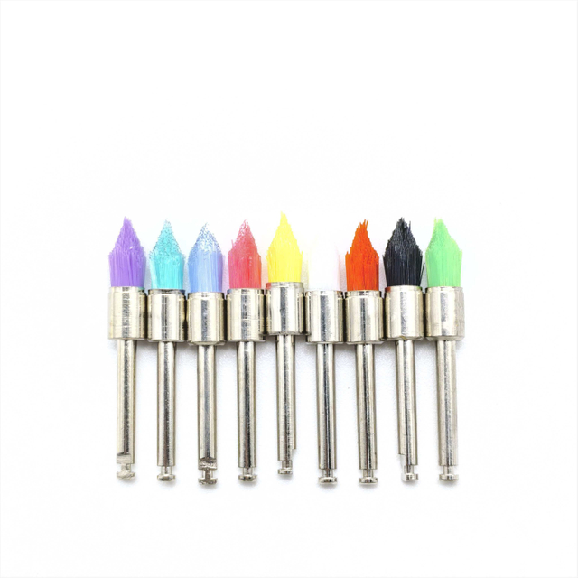 فرشاة مدببة من Ouwen متعددة الألوان اختيارية 100 قطعة/صندوق مرمزة بالألوان من النوع العملي