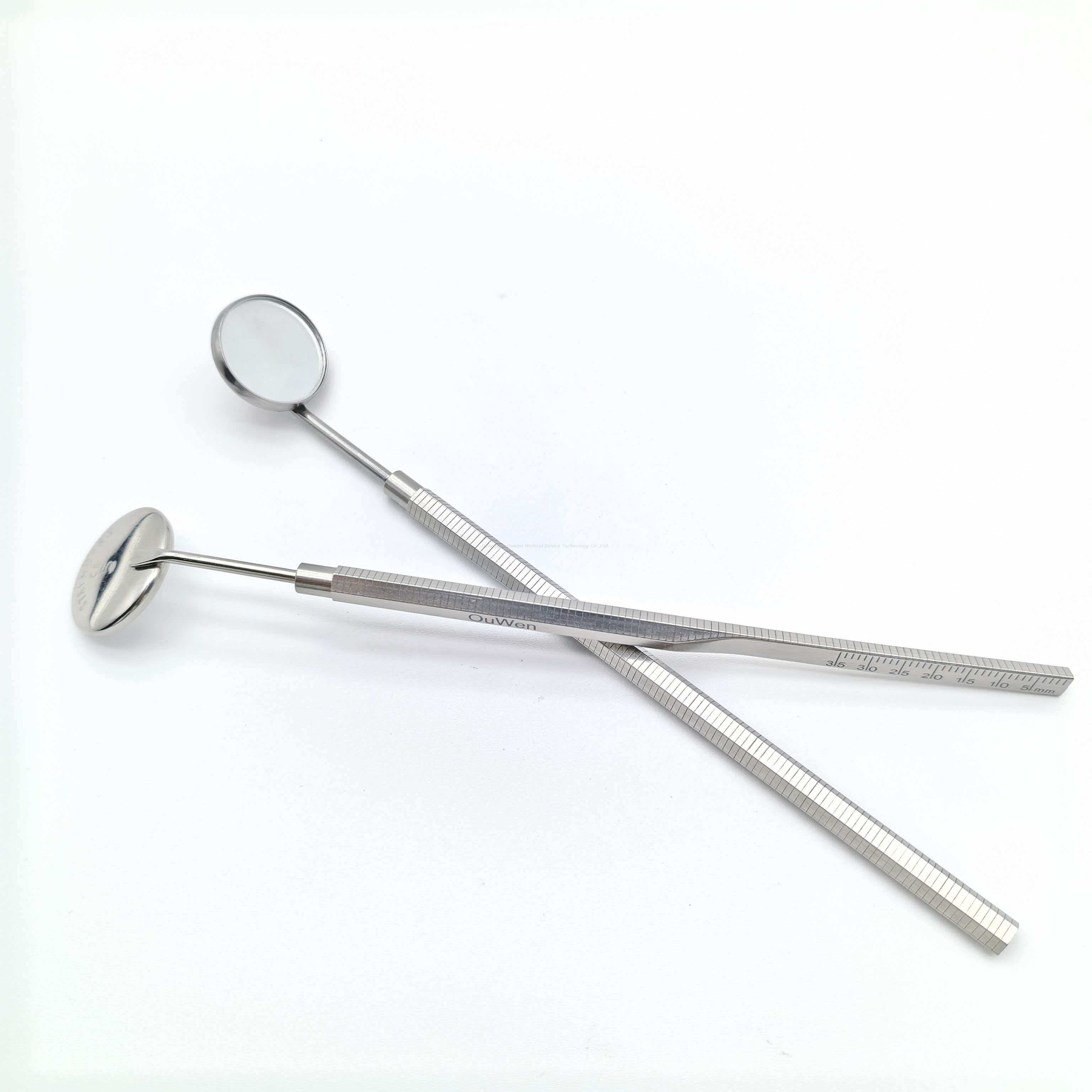 OEM ODM قابل للتخصيص سعر المصنع مرآة الفم لفحص الأسنان من الفولاذ المقاوم للصدأ