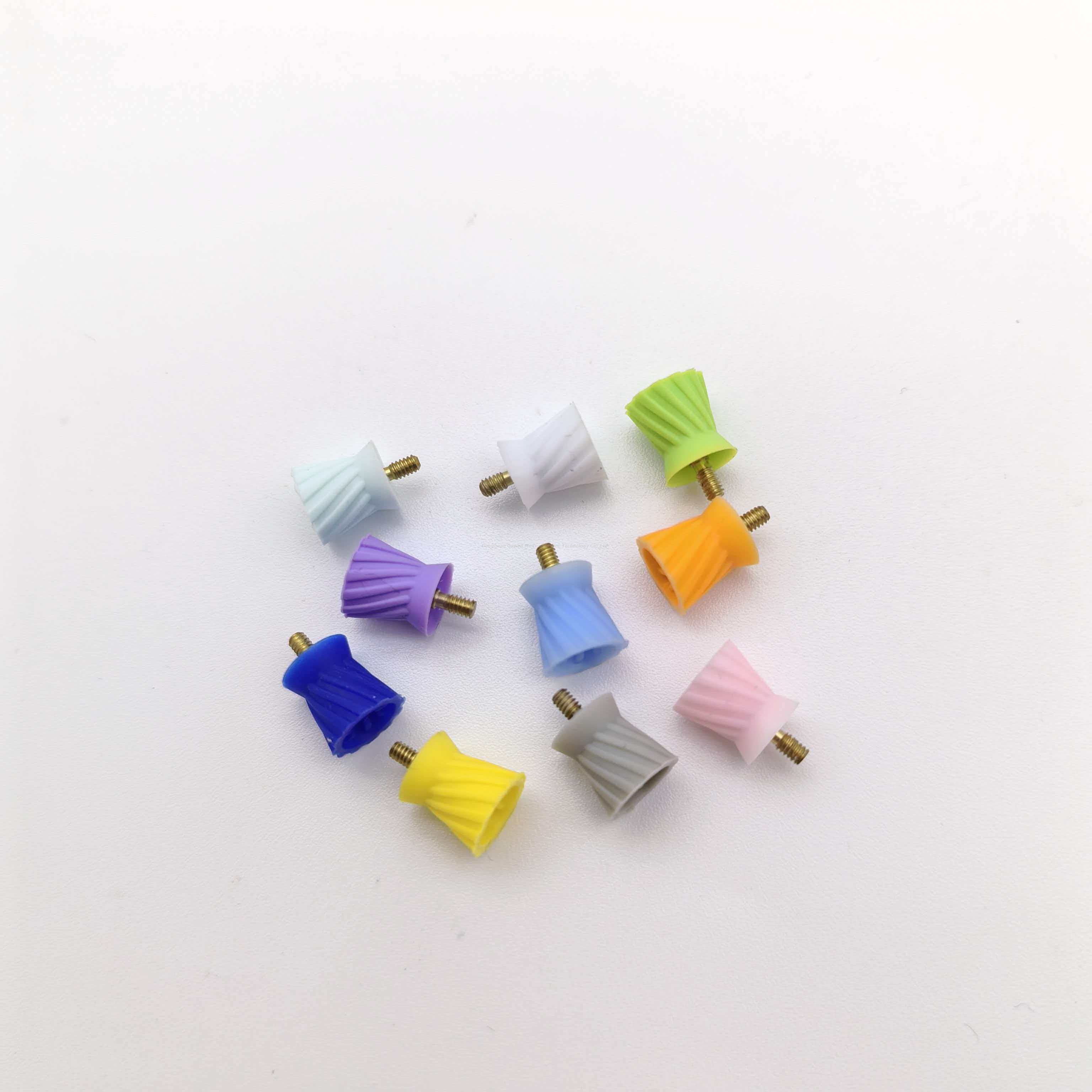 ملحق تلميع للعلاج بالأسنان متين ومقاوم للاهتراء وقابل للتخصيص، نوع الخيط، كأس تلميع ثماني صفحات