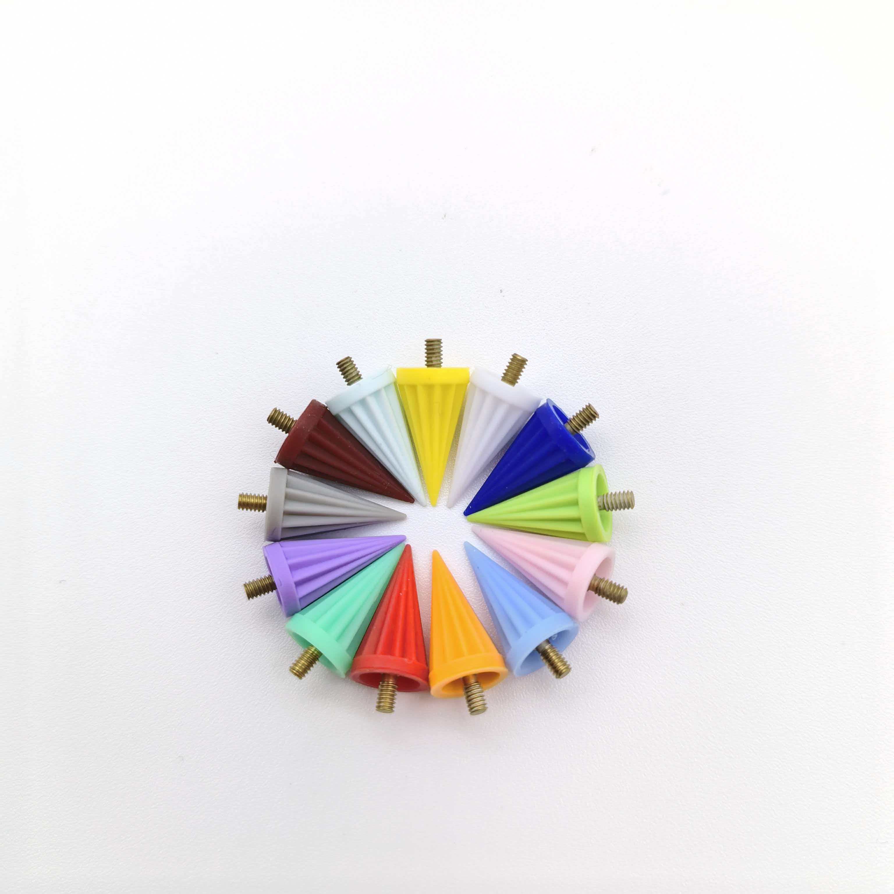 تطبيق واسع في العيادة، ملحق تلميع للعلاج بالأسنان، نوع الخيط، كوب تلميع مدبب