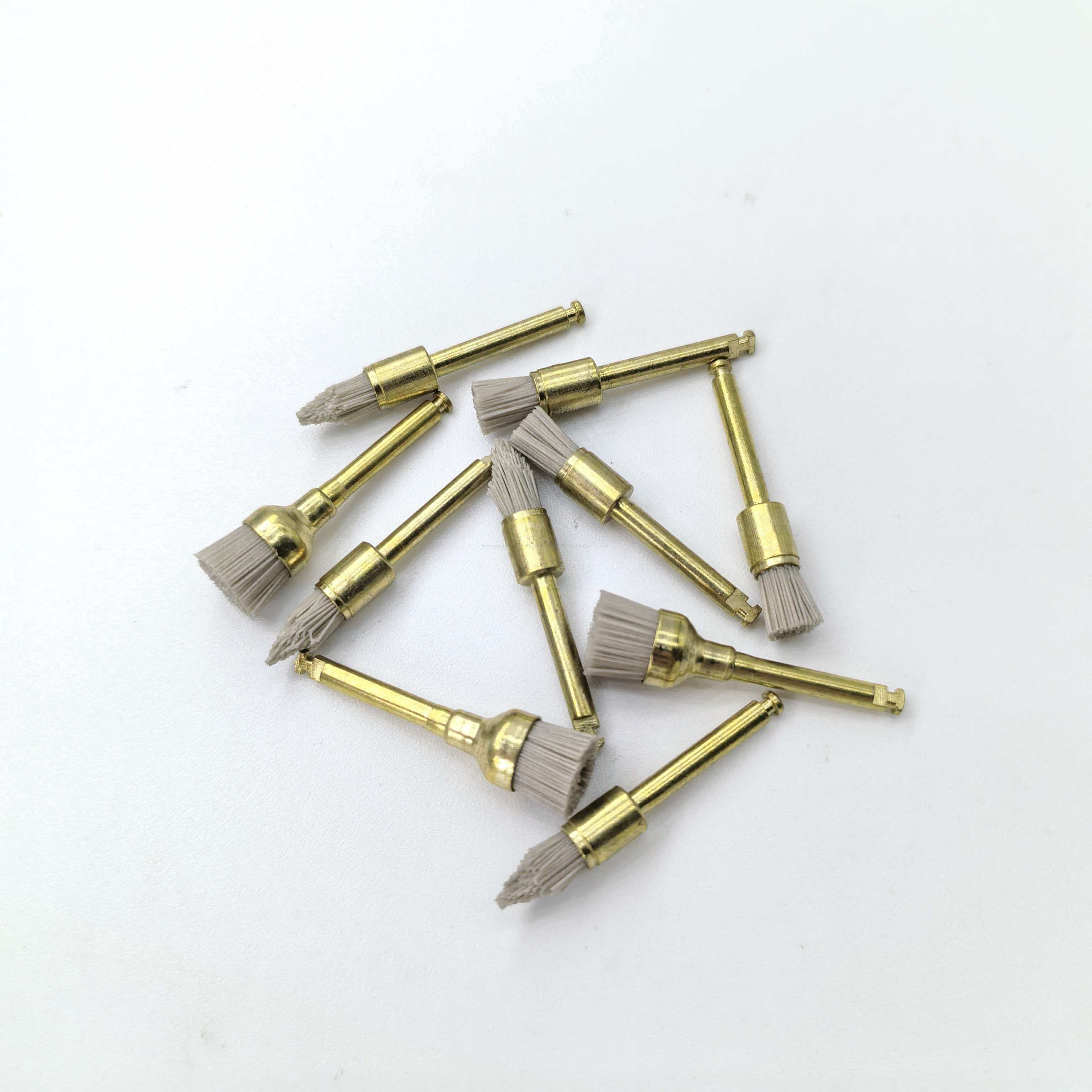 تخصيص تصميم صحي آمن اللثة المهنية تنظيف الأسنان فرشاة تلميع أكسيد الألومنيوم